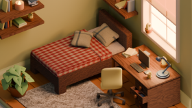 blender üzerinden modellemeler yapıyorum