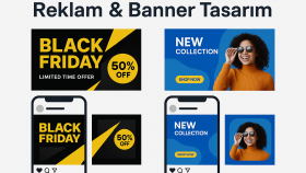markanız için dikkat çekici reklam ve banner tasarlarım