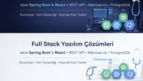 Java Spring ve React ile kurumsal yazılımlar geliştiririm