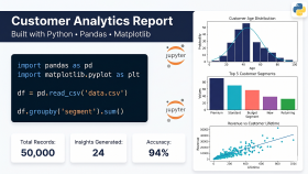Python ile veri analizi ve detaylı rapor hazırlarım