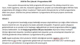 2018'de Öne Çıkacak 3 Programlama Dili!