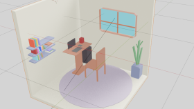 Blender ile 3D izometrik oda,mekan/konsept modelleme yaparım