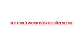word ile her türlü içerik hazırlayabilir güncelleme yaparım