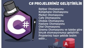 C# ile SQL veritabanlı okul projelerinizi kodlayabilirim