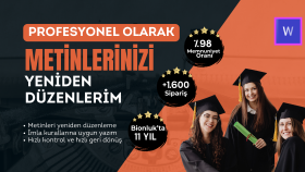metinlerinizi yeniden düzenlerim