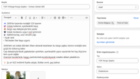 Shopify Ürün Listeleme & Varyant Örneği