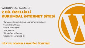 Çift Dil özellikli kurumsal wordpress web sitesi yapabilirim