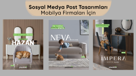 Sosyal medya post tasarımları mobilya firmaları için.