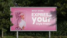 Markanızı estetik ve modern anlatan banner tasarımı (Beyz St