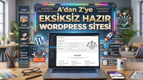  a'dan z'ye anahtar teslim wordpress kurulumu yapıyorum