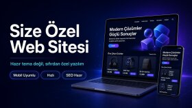 markanıza özel hızlı ve modern web sitesi yaparım