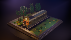 Low Poly Tren Tasarımı