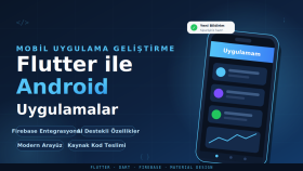 Flutter ile Android mobil uygulama geliştiriyorum