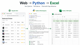 Python ile veri çekme ve otomasyon botu geliştiririm