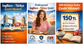 sizin için ingilizce çeviri yapabilirim