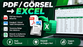  PDF ve görselleri Excel'e aktarırım