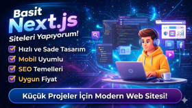basit ve hızlı Next.js web siteleri oluşturabilirim