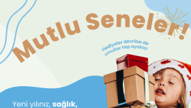 Çocuk Ürünleri Markası - Yılbaşı Tebrik Postu
