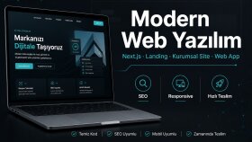 modern web sitesi ve web uygulaması yaparım