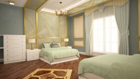 Yatak odası 3D modelleme & Tasarımı