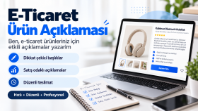 e-ticaret ürünleriniz için etkili açıklamalar yazarım