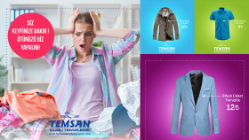 Temsan Kuru Temizleme sosyal medya tasarımları