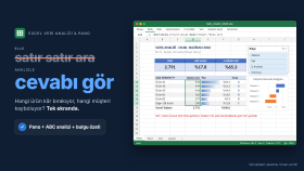 satış verinizin sakladığı cevabı excel panosuyla gösteririm