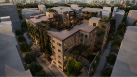 Yeşil Avlulu Sosyal Konut Yerleşkesi - Dış Mekan Render