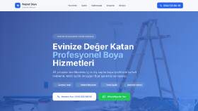 Nejdet Boya: yerel boya ustası için tek sayfalık site