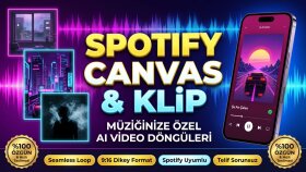 şarkınız için Spotify Canvas ve klip sahnesi üretirim