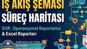 şirketiniz için iş akış şeması ve süreç haritası hazırlarım