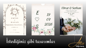 kişiye özgün profesyonel davetiyeler üretirim