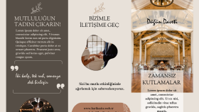 sizler için broşür tasarlarım