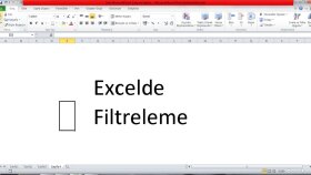 Excelde filtreleme işlerinizi yapabilirim