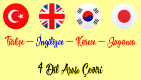 Korece, Türkçe, İngilizce, Japonca arası çeviri yaparım