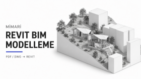 pdf veya dwg projenizi Revit modeline dönüştürürüm
