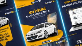 World Car Rental Sosyal Medya Tasarımları