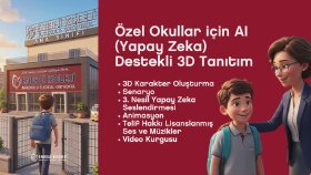Özel Okullar için AI (Yapay Zeka) Destekli 3D Tanıtım