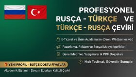 profesyonel Rusça çevirilerinizi yapabilirim