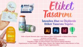 ürünleriniz için etiket tasarımı yapabilirim