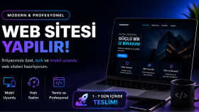 modern ve kullanıcı odaklı özel web siteleri geliştiririm