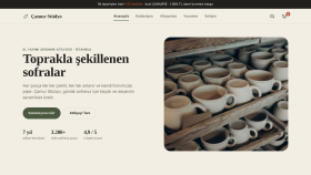 Çamur Stüdyo — Seramik Atölyesi için WordPress Mağaza Tasarı