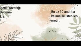 sizler için metinler oluştururum