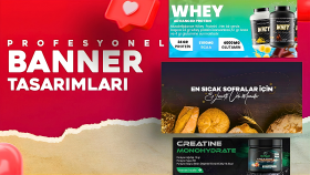 markanızı öne çıkaran banner tasarımları yaparım