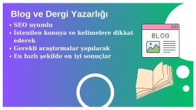 dergilerde veya bloglarda yazabilirim