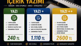 istediğiniz şekilde yazı yazarım