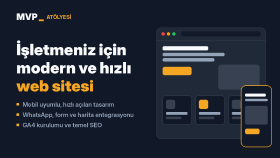 işletmeniz için modern ve hızlı web sitesi hazırlarım