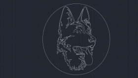 AutoCad ile Lazer için Köpek Tablosu  Çizimi
