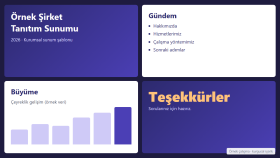 Kurumsal Tanıtım Sunumu – Örnek Çalışma