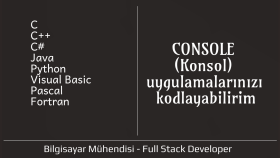 Consol uygulamalarınızı en güzel şekilde hazırlarım